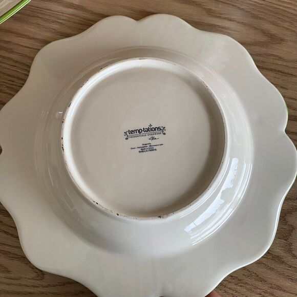 Set of 3 Pieces Temptations "DRAGONFLY" Serving Bowl, Platter, Pitcher - Picture 7 of 15